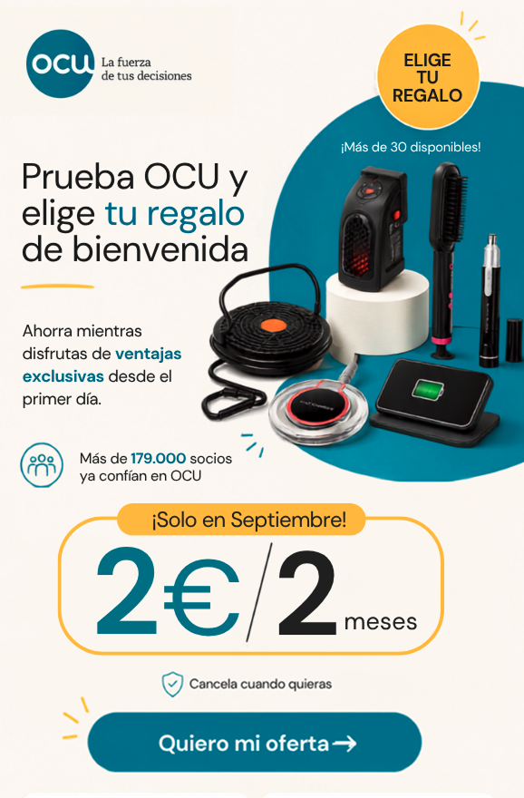 Publicidad Ocu: app regalos y descuentos