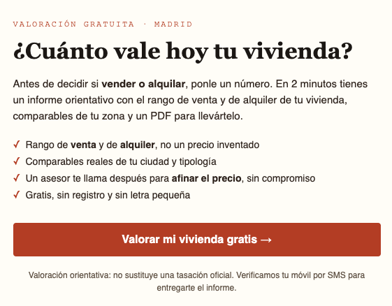Publicidad venderoalquilar.com- ¿Cuánto vale hoy tu vivienda? Valoración gratuita